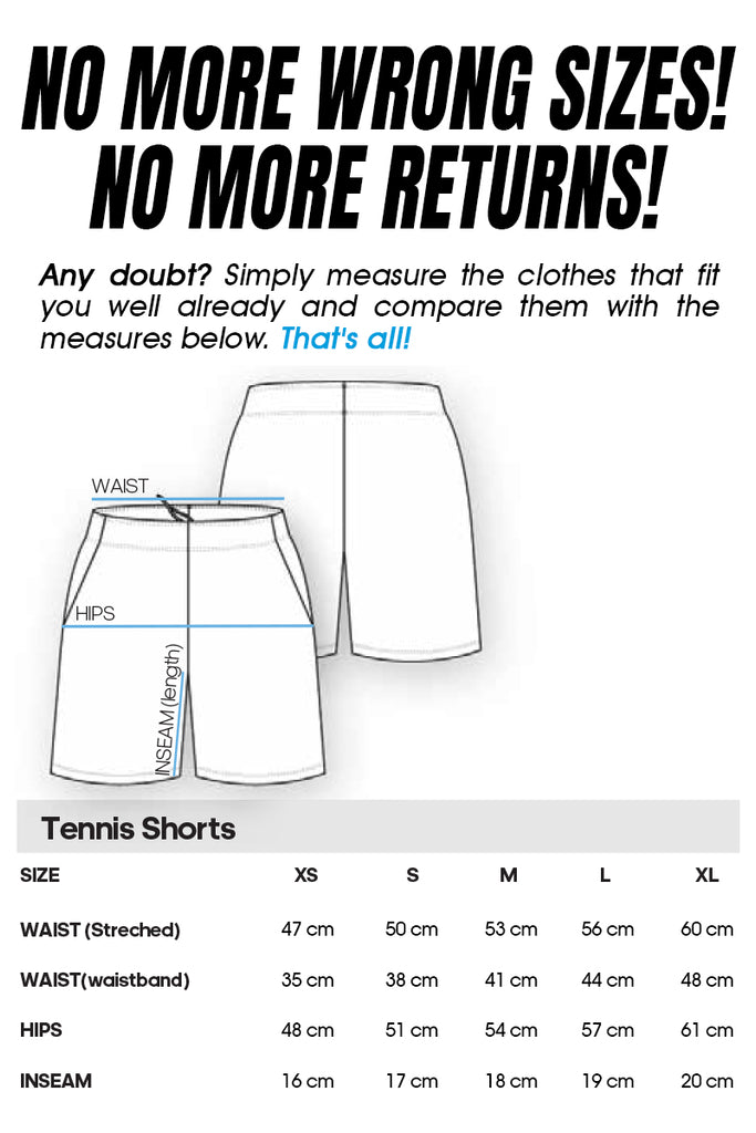 White Tennis / Padel Shorts with MARC DE PAW MILANO Spray lettering
