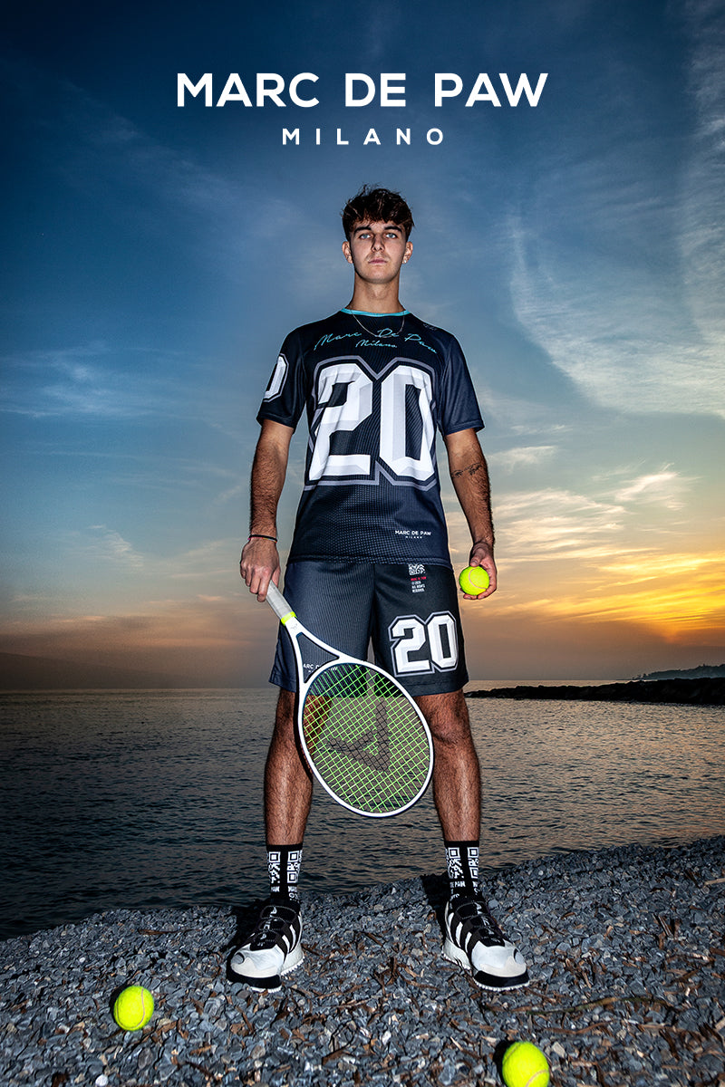 N. 20 dark gray Tennis, Padel & Pickleball T-Shirt – Marc De Paw