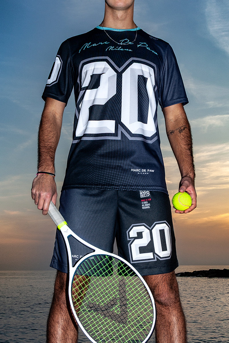 N. 20 dark gray Tennis, Padel & Pickleball T-Shirt – Marc De Paw