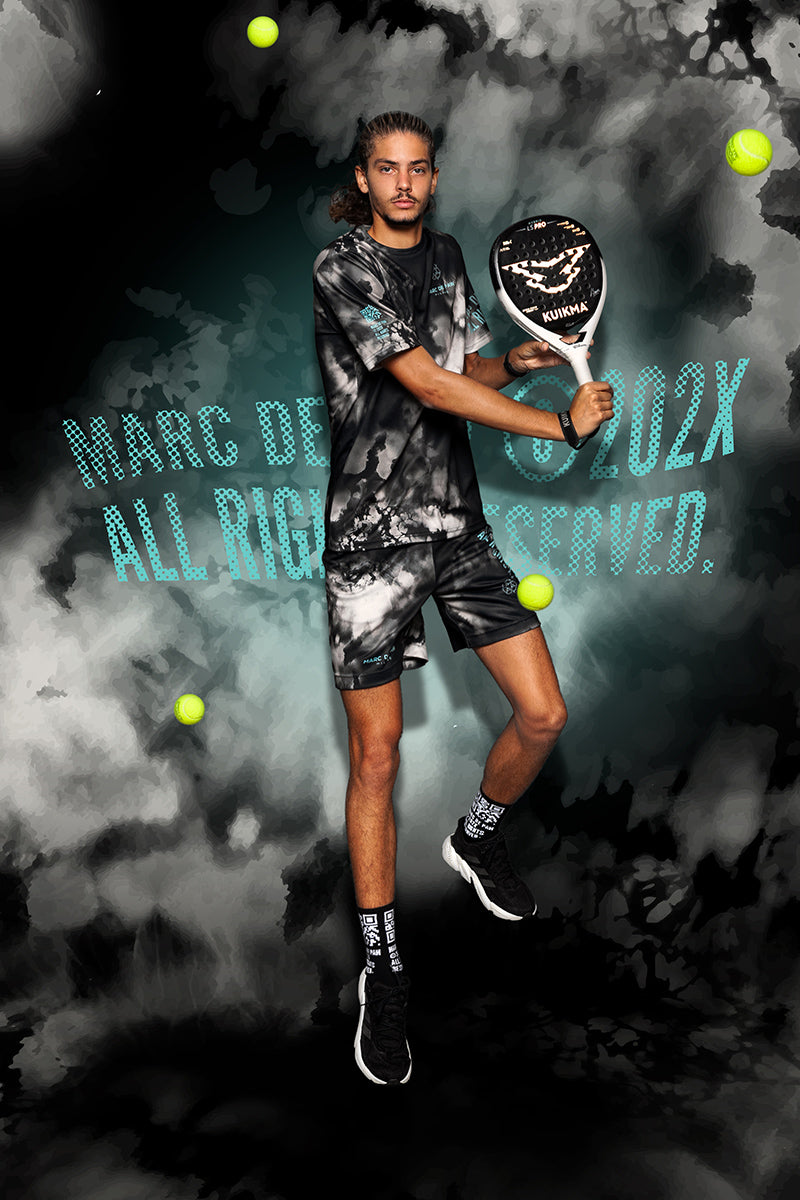 Dark Tie-Dye Tennis & Padel T-Shirt – Marc De Paw