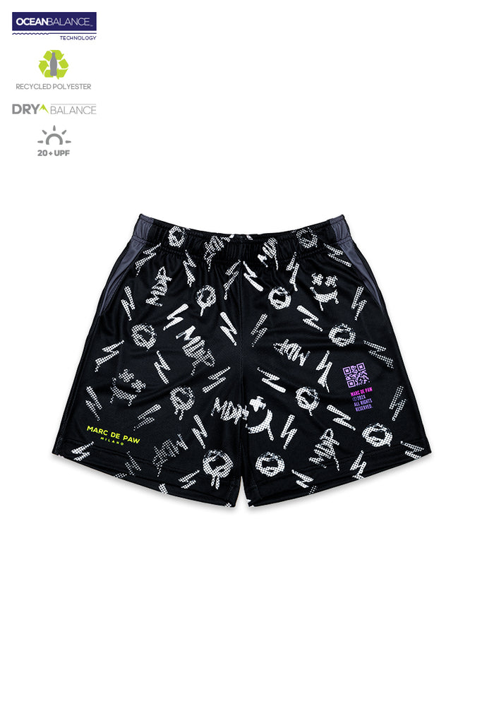 Black MDP monogram Tennis & Padel Shorts