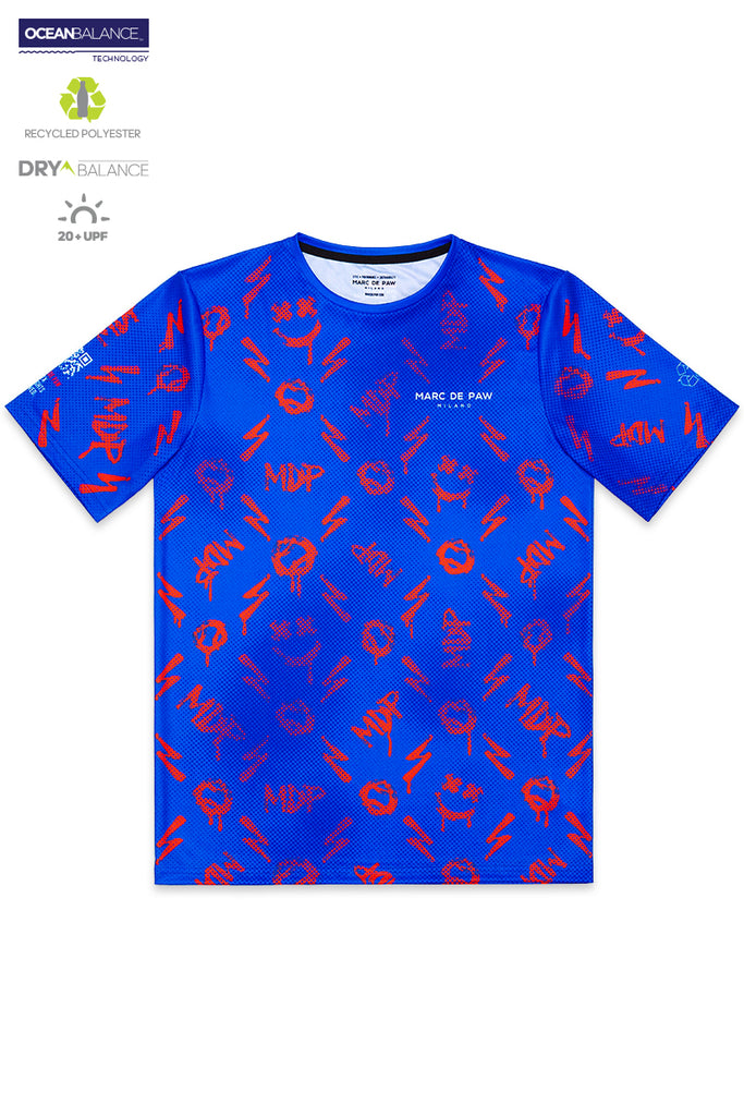 Royal Blue MDP monogram Tennis & Padel T-shirt