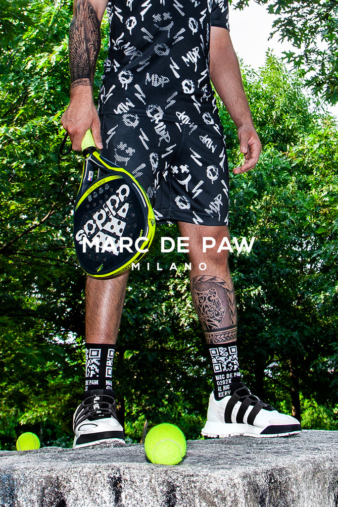 Black MDP monogram Tennis & Padel Shorts