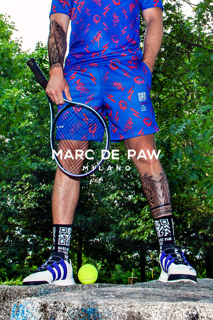 Royal Blue MDP monogram Tennis & Padel Shorts
