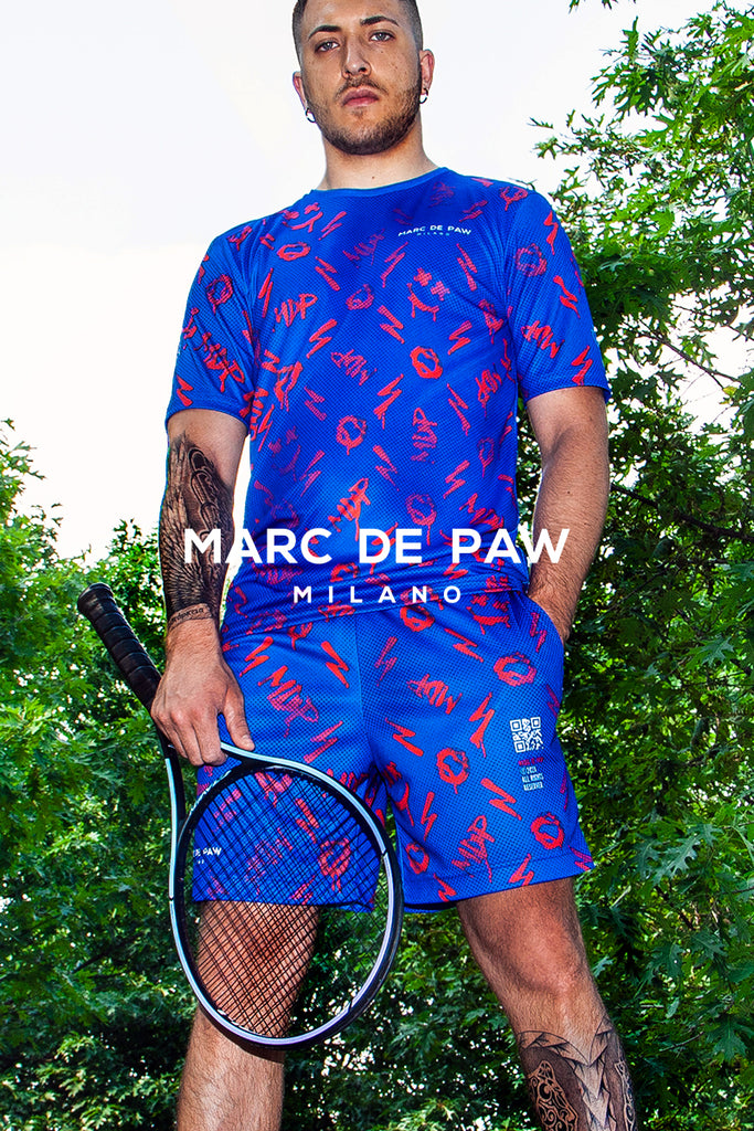 Royal Blue MDP monogram Tennis & Padel T-shirt