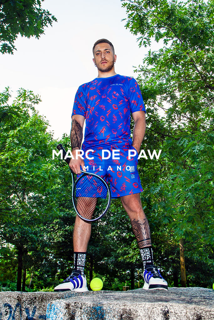Royal Blue MDP monogram Tennis & Padel T-shirt