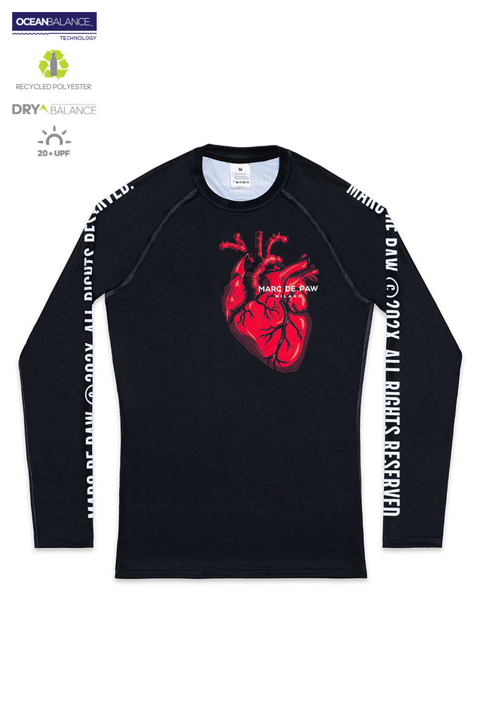 Black Long sleeve undershirt "MDP Heartbeat"