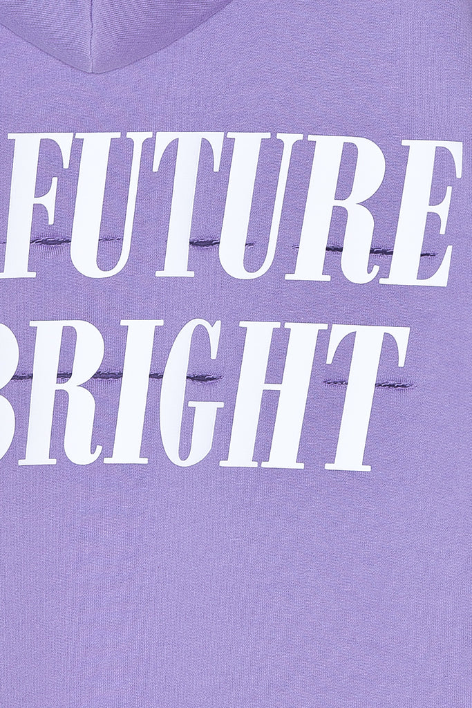 THE FUTURE IS BRIGHT lavender Hoodie