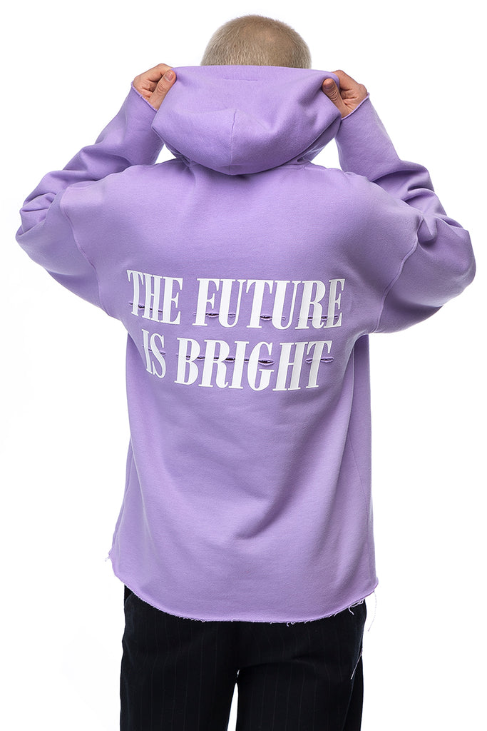 THE FUTURE IS BRIGHT lavender Hoodie