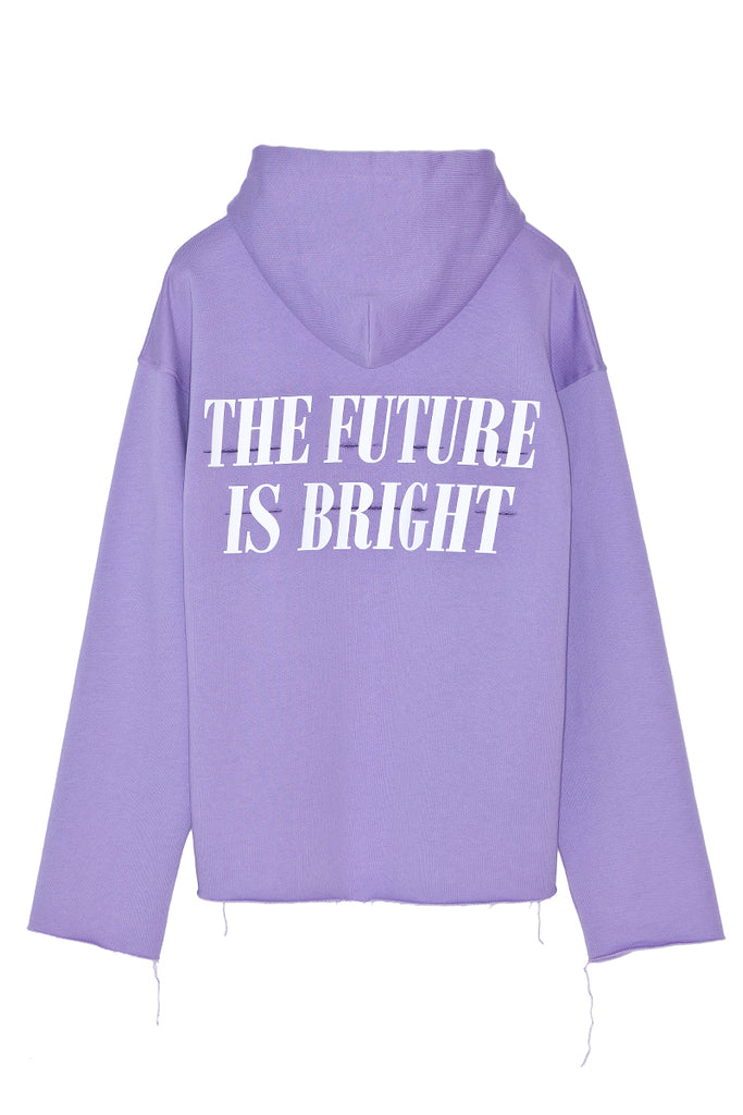 THE FUTURE IS BRIGHT lavender Hoodie