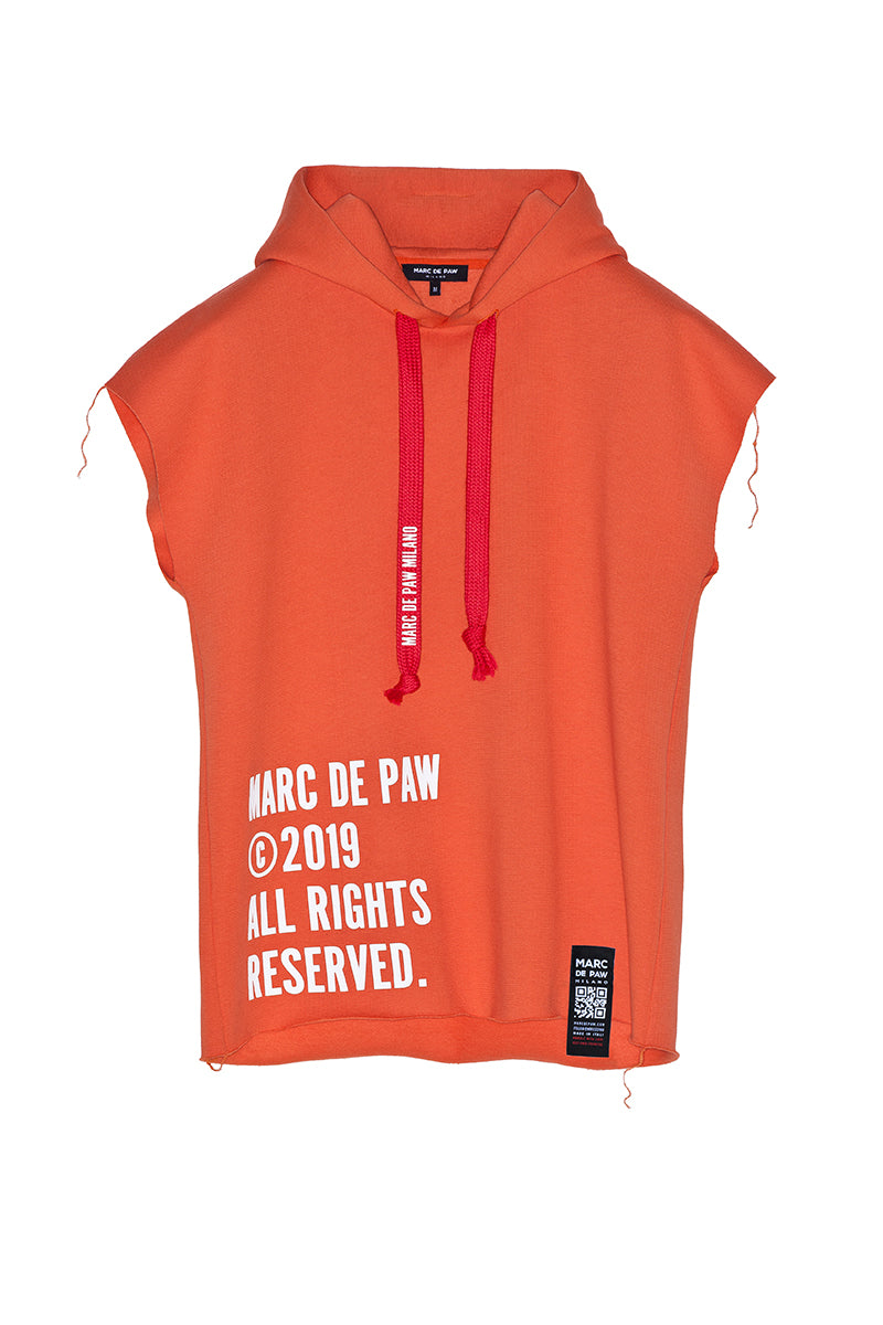Bright discount coral hoodie
