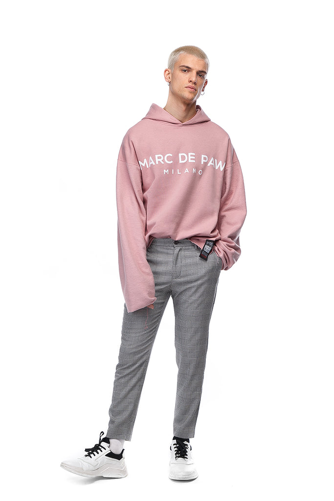 Rose logo Hoodie with inside out sleeves