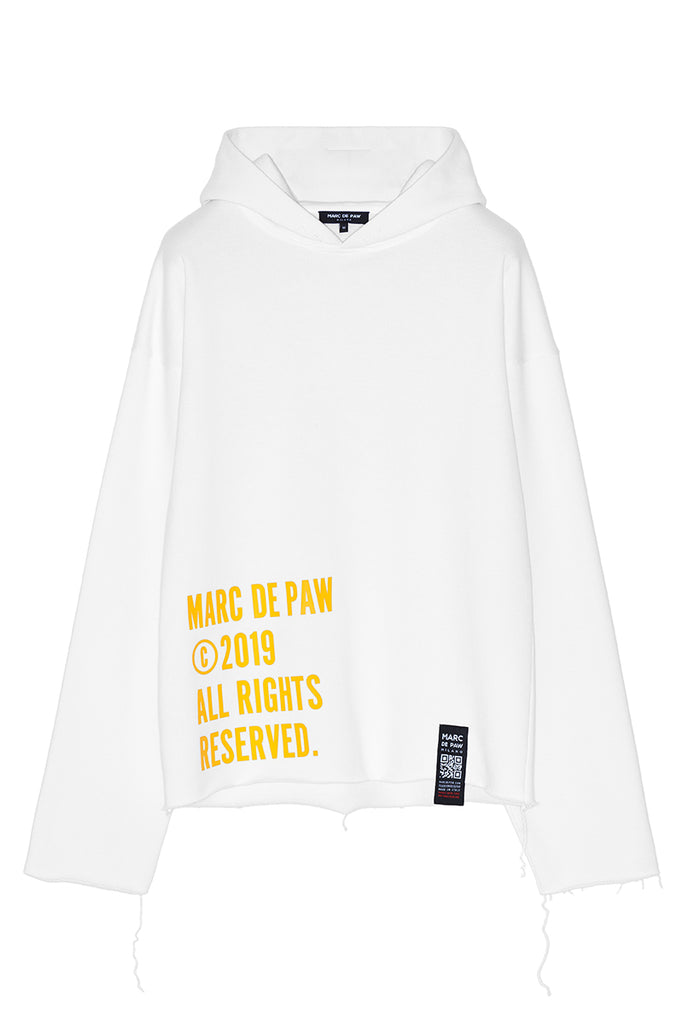 THE FUTURE IS BRIGHT white Hoodie
