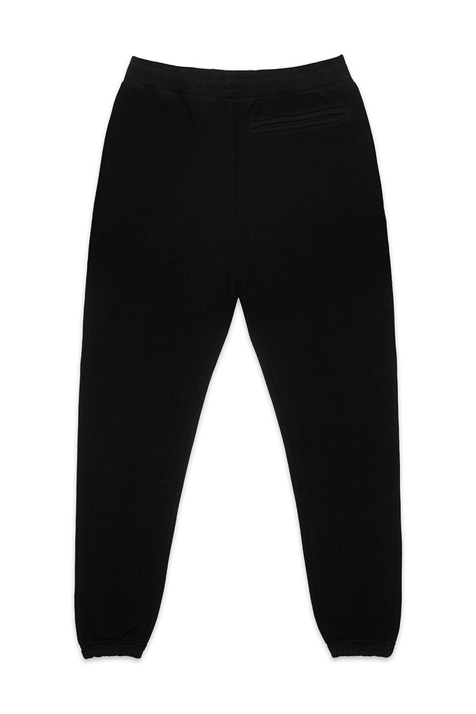 Black 100% heavy cotton Sweatpants with Fire ball logo