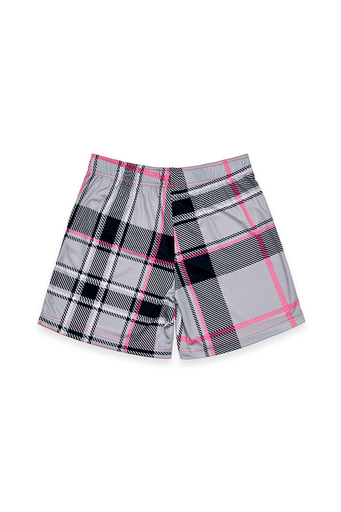 <B>SOLD OUT!</B><BR>Neon Pink Tartan Tennis Shorts