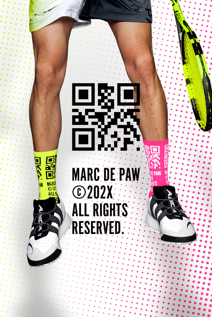 Special pack - Recycled active Socks with MARC DE PAW QR code (4 pairs)