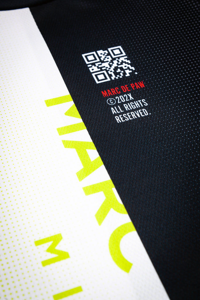Lime-White & Black-Grey gradient Color-blocked Tennis T-Shirt