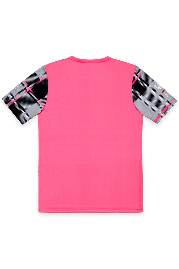 <B>SOLD OUT!</B><BR>Neon Pink Tartan Tennis T-Shirt
